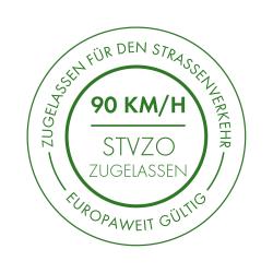mit 80 km/h Zulassung