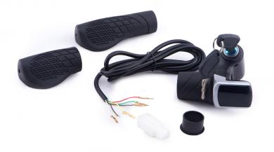 poignée des gaz avec indicateur de charge et interrupteur à clé 