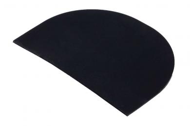 Roue avant en caoutchouc anti-éclaboussures 