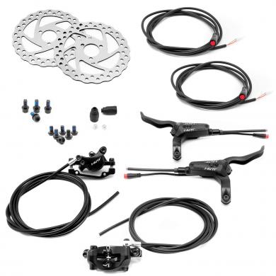 Hydraulisches Scheibenbremsenset Vorderrad + Hinterrad 