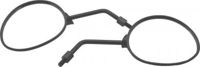 Rearview mirror set (left & right) round (certified)