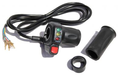 Poignée d'accélérateur, papillon rotatif 48V avec bouton ECO 