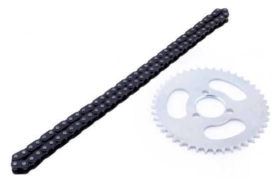 Tuning Set 44 tooth sprocket (rear) & chain  - type T8F (high speed tuning) 